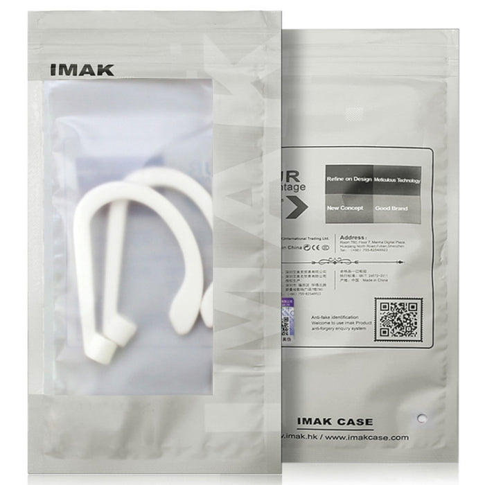 1 par de auriculares inalámbricos imak, cordón antipérdida de silicona, gancho para la oreja