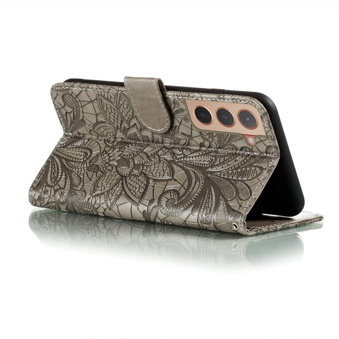 Estuche para teléfono de cuero con flores de encaje con soporte y ranuras para tarjetas y billetera y marco de fotos, For Samsung Galaxy S22 5G, For Samsung Galaxy S22 Ultra 5G, For Samsung Galaxy S22+ 5G, For Xiaomi Redmi Note 11                      ...