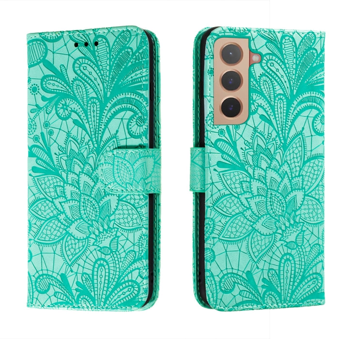 Estuche para teléfono de cuero con flores de encaje con soporte y ranuras para tarjetas y billetera y marco de fotos, For Samsung Galaxy S22 5G, For Samsung Galaxy S22 Ultra 5G, For Samsung Galaxy S22+ 5G, For Xiaomi Redmi Note 11                      ...