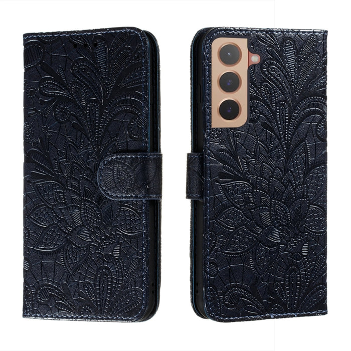 Estuche para teléfono de cuero con flores de encaje con soporte y ranuras para tarjetas y billetera y marco de fotos, For Samsung Galaxy S22 5G, For Samsung Galaxy S22 Ultra 5G, For Samsung Galaxy S22+ 5G, For Xiaomi Redmi Note 11                      ...
