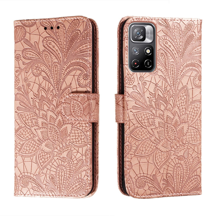 Estuche para teléfono de cuero con flores de encaje con soporte y ranuras para tarjetas y billetera y marco de fotos, For Samsung Galaxy S22 5G, For Samsung Galaxy S22 Ultra 5G, For Samsung Galaxy S22+ 5G, For Xiaomi Redmi Note 11                      ...