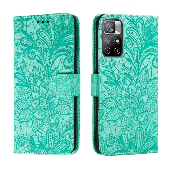 Estuche para teléfono de cuero con flores de encaje con soporte y ranuras para tarjetas y billetera y marco de fotos, For Samsung Galaxy S22 5G, For Samsung Galaxy S22 Ultra 5G, For Samsung Galaxy S22+ 5G, For Xiaomi Redmi Note 11                      ...