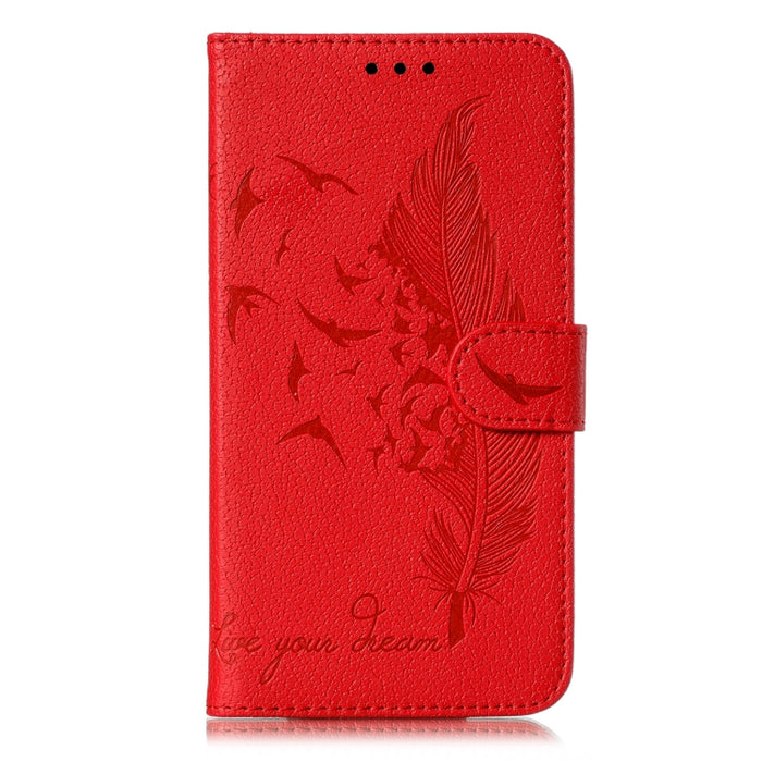 Caja del teléfono del cuero de la textura del litchi del modelo de la pluma con el soporte y las ranuras para tarjetas y la cartera, For Samsung Galaxy S22 5G, For Samsung Galaxy S22 Ultra 5G, For Samsung Galaxy S22+ 5G, For Xiaomi Redmi Note 11       ...