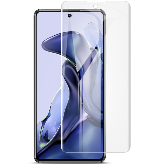 2 protectores frontales de película de hidrogel de pantalla completa curvada IMAK, For Xiaomi Mi 11T / Mi 11T Pro