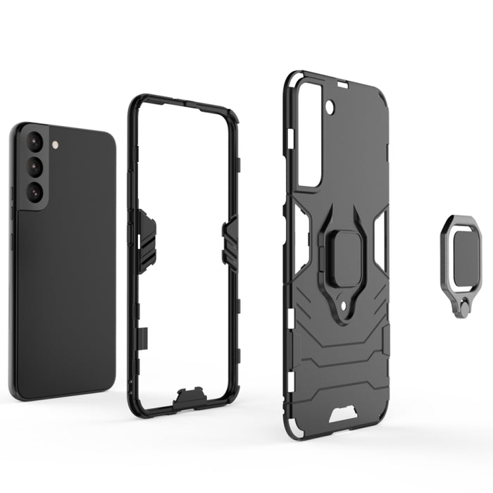 Funda protectora para teléfono PC + TPU a prueba de golpes con soporte de anillo magnético, For Xiaomi Redmi Note 11 Pro /Note 11 Pro+, For Samsung Galaxy S22 5G, For Samsung Galaxy S22+ 5G, For Samaung Galaxy S22 Ultra 5G