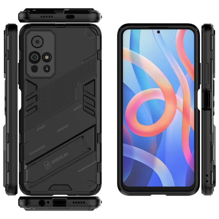 Punk Armor 2 en 1 PC + TPU Estuche para teléfono a prueba de golpes con soporte invisible, For Xiaomi Redmi Note 11 China, For Xiaomi Redmi Note 11 Pro / Note 11 Pro+