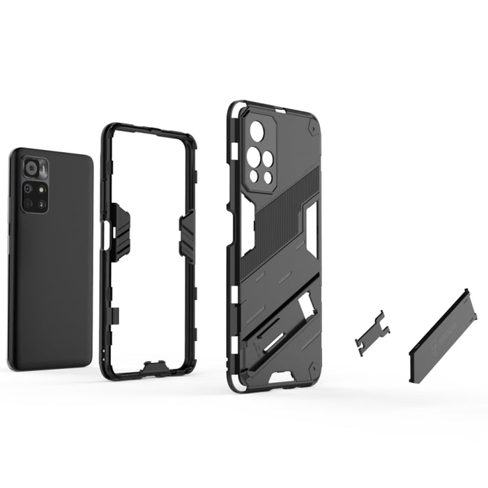 Punk Armor 2 en 1 PC + TPU Estuche para teléfono a prueba de golpes con soporte invisible, For Xiaomi Redmi Note 11 China, For Xiaomi Redmi Note 11 Pro / Note 11 Pro+