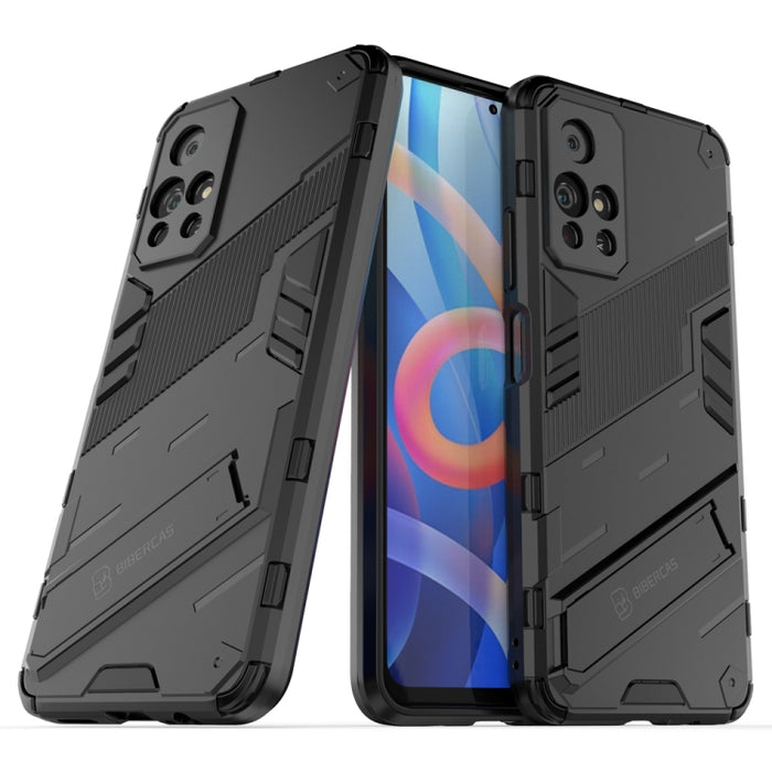 Punk Armor 2 en 1 PC + TPU Estuche para teléfono a prueba de golpes con soporte invisible, For Xiaomi Redmi Note 11 China, For Xiaomi Redmi Note 11 Pro / Note 11 Pro+