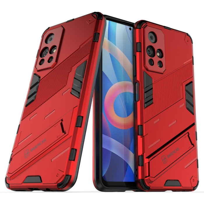Punk Armor 2 en 1 PC + TPU Estuche para teléfono a prueba de golpes con soporte invisible, For Xiaomi Redmi Note 11 China, For Xiaomi Redmi Note 11 Pro / Note 11 Pro+