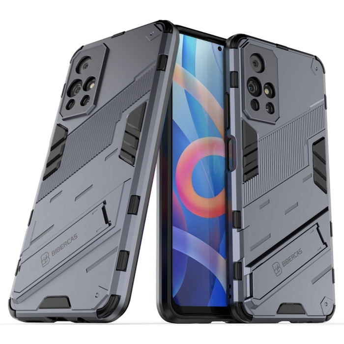 Punk Armor 2 en 1 PC + TPU Estuche para teléfono a prueba de golpes con soporte invisible, For Xiaomi Redmi Note 11 China, For Xiaomi Redmi Note 11 Pro / Note 11 Pro+