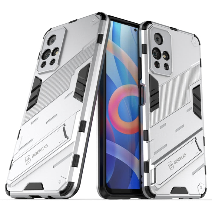 Punk Armor 2 en 1 PC + TPU Estuche para teléfono a prueba de golpes con soporte invisible, For Xiaomi Redmi Note 11 China, For Xiaomi Redmi Note 11 Pro / Note 11 Pro+