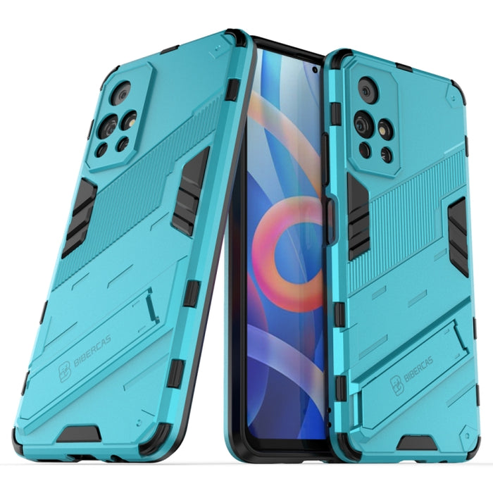 Punk Armor 2 en 1 PC + TPU Estuche para teléfono a prueba de golpes con soporte invisible, For Xiaomi Redmi Note 11 China, For Xiaomi Redmi Note 11 Pro / Note 11 Pro+