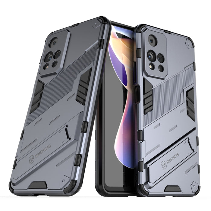 Punk Armor 2 en 1 PC + TPU Estuche para teléfono a prueba de golpes con soporte invisible, For Xiaomi Redmi Note 11 China, For Xiaomi Redmi Note 11 Pro / Note 11 Pro+