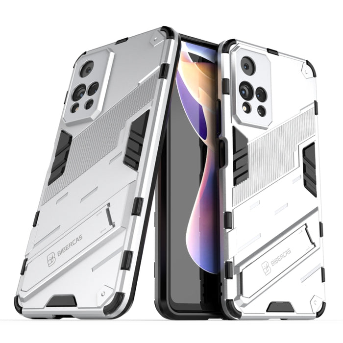 Punk Armor 2 en 1 PC + TPU Estuche para teléfono a prueba de golpes con soporte invisible, For Xiaomi Redmi Note 11 China, For Xiaomi Redmi Note 11 Pro / Note 11 Pro+