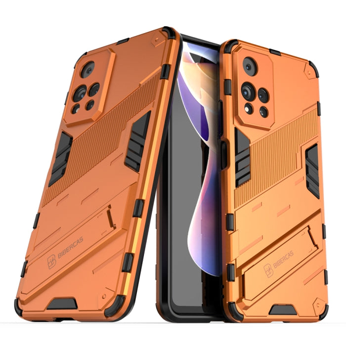 Punk Armor 2 en 1 PC + TPU Estuche para teléfono a prueba de golpes con soporte invisible, For Xiaomi Redmi Note 11 China, For Xiaomi Redmi Note 11 Pro / Note 11 Pro+