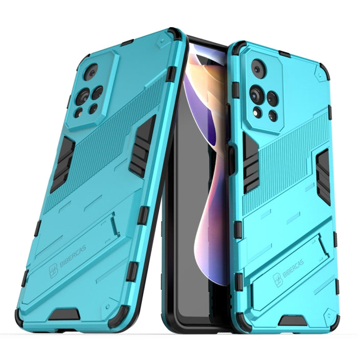 Punk Armor 2 en 1 PC + TPU Estuche para teléfono a prueba de golpes con soporte invisible, For Xiaomi Redmi Note 11 China, For Xiaomi Redmi Note 11 Pro / Note 11 Pro+