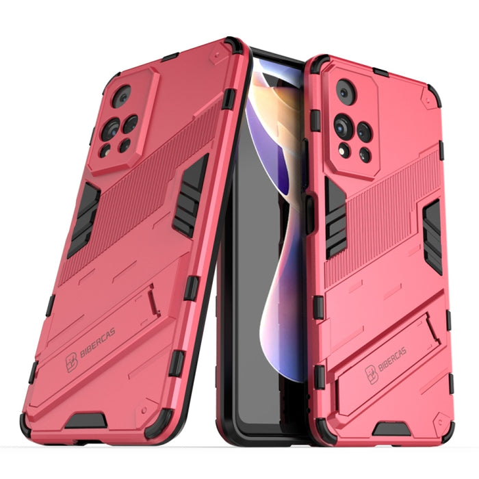 Punk Armor 2 en 1 PC + TPU Estuche para teléfono a prueba de golpes con soporte invisible, For Xiaomi Redmi Note 11 China, For Xiaomi Redmi Note 11 Pro / Note 11 Pro+