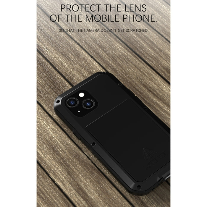 LOVE MEI Metal a prueba de golpes impermeable a prueba de polvo funda protectora para teléfono