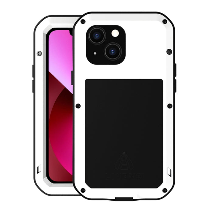 LOVE MEI Metal a prueba de golpes impermeable a prueba de polvo funda protectora para teléfono