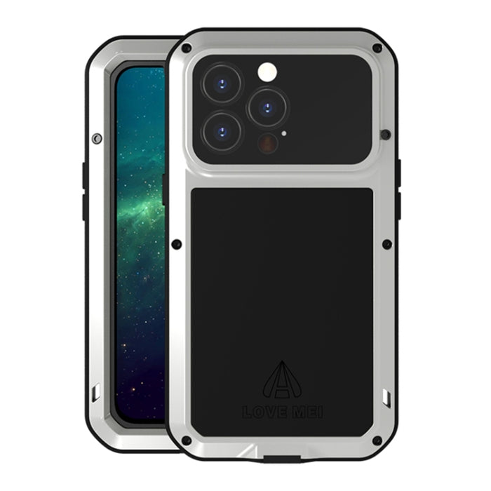 LOVE MEI Metal a prueba de golpes impermeable a prueba de polvo funda protectora para teléfono