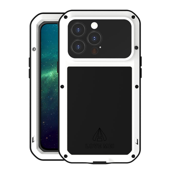 LOVE MEI Metal a prueba de golpes impermeable a prueba de polvo funda protectora para teléfono