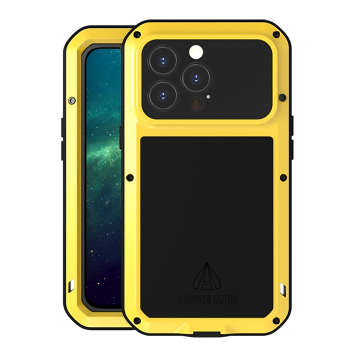 LOVE MEI Metal a prueba de golpes impermeable a prueba de polvo funda protectora para teléfono