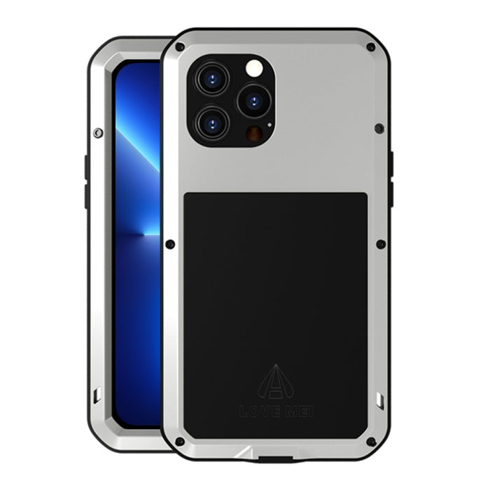 LOVE MEI Metal a prueba de golpes impermeable a prueba de polvo funda protectora para teléfono
