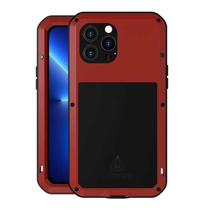 LOVE MEI Metal a prueba de golpes impermeable a prueba de polvo funda protectora para teléfono