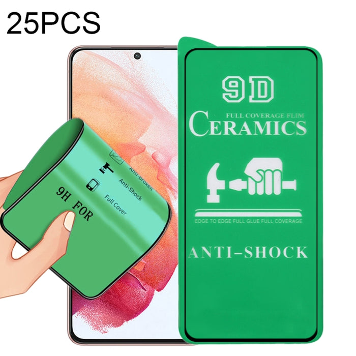 Película de cerámica con pegamento de pantalla completa 25 PCS 9D, For Samsung Galaxy S21 5G (25pcs), For Xiaomi Redmi Note 11T 5G (25 PCS), For Samsung Galaxy S21+ 5G (25pcs), For Xiaomi Redmi Note 11 4G International Version 6.43 inch (25 PCS)       ...