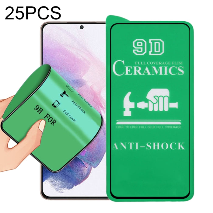 Película de cerámica con pegamento de pantalla completa 25 PCS 9D, For Samsung Galaxy S21 5G (25pcs), For Xiaomi Redmi Note 11T 5G (25 PCS), For Samsung Galaxy S21+ 5G (25pcs), For Xiaomi Redmi Note 11 4G International Version 6.43 inch (25 PCS)       ...