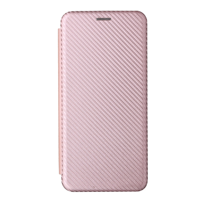 Caja del teléfono de la PU del tirón horizontal magnético de la textura de la fibra de carbono, For Xiaomi Redmi Note 11 Pro / Note 11 Pro+, For ZTE Blade V30