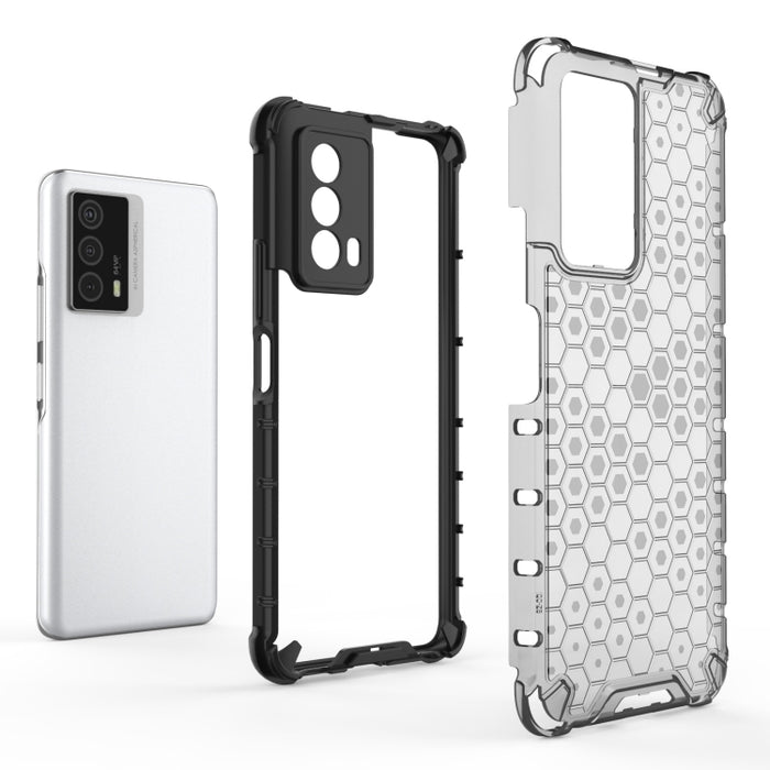 Caja del teléfono PC + TPU a prueba de golpes Honeycomb, For vivo iQOO Z5, For Xiaomi Redmi Note 11 5G, For Xiaomi Redmi Note 11 Pro 5G, For Huawei nova 8i, For OPPO K9 Pro 5G, For OPPO K9s 5G, For OPPO Realme GT Neo2 5G, For OPPO Realme Narzo 50A     ...