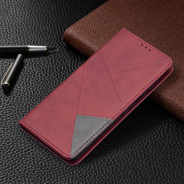 Estuche de cuero para teléfono con tapa horizontal magnética invisible prismática con soporte y ranuras para tarjetas y marco de fotos, For Google Pixel 6 Pro, For Google Pixel 6, For Xiaomi Redmi Note 11 5G, For Samsung Galaxy A13 5G                  ...