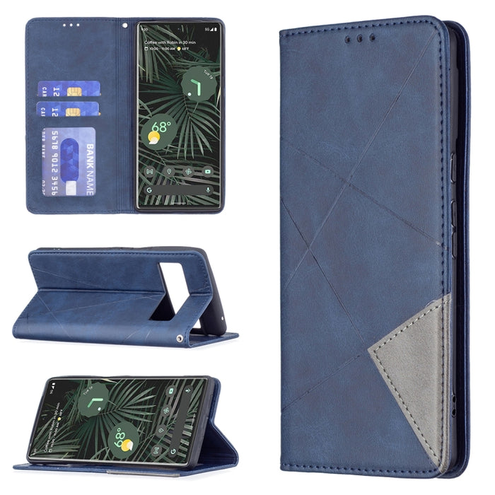 Estuche de cuero para teléfono con tapa horizontal magnética invisible prismática con soporte y ranuras para tarjetas y marco de fotos, For Google Pixel 6 Pro, For Google Pixel 6, For Xiaomi Redmi Note 11 5G, For Samsung Galaxy A13 5G                  ...