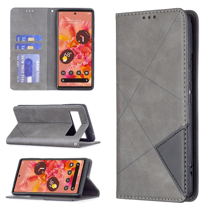 Estuche de cuero para teléfono con tapa horizontal magnética invisible prismática con soporte y ranuras para tarjetas y marco de fotos, For Google Pixel 6 Pro, For Google Pixel 6, For Xiaomi Redmi Note 11 5G, For Samsung Galaxy A13 5G                  ...