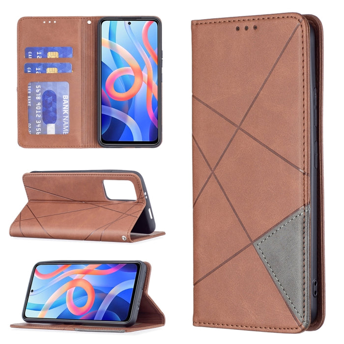 Estuche de cuero para teléfono con tapa horizontal magnética invisible prismática con soporte y ranuras para tarjetas y marco de fotos, For Google Pixel 6 Pro, For Google Pixel 6, For Xiaomi Redmi Note 11 5G, For Samsung Galaxy A13 5G                  ...