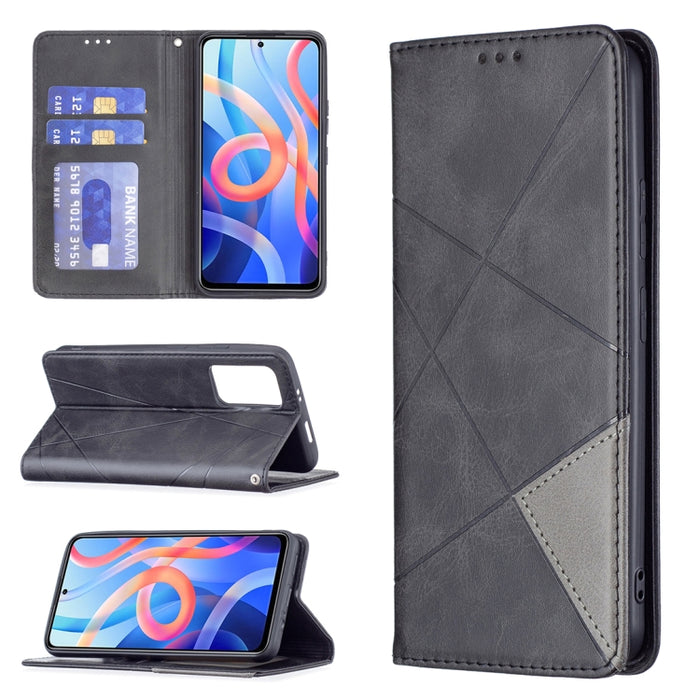 Estuche de cuero para teléfono con tapa horizontal magnética invisible prismática con soporte y ranuras para tarjetas y marco de fotos, For Google Pixel 6 Pro, For Google Pixel 6, For Xiaomi Redmi Note 11 5G, For Samsung Galaxy A13 5G                  ...