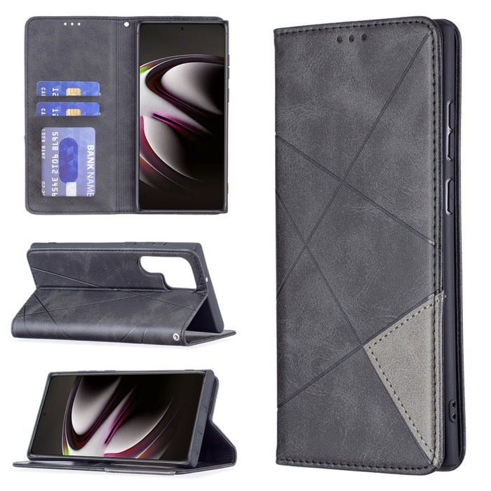 Estuche de cuero para teléfono con tapa horizontal magnética invisible prismática con soporte y ranuras para tarjetas y marco de fotos, For Google Pixel 6 Pro, For Google Pixel 6, For Xiaomi Redmi Note 11 5G, For Samsung Galaxy A13 5G                  ...