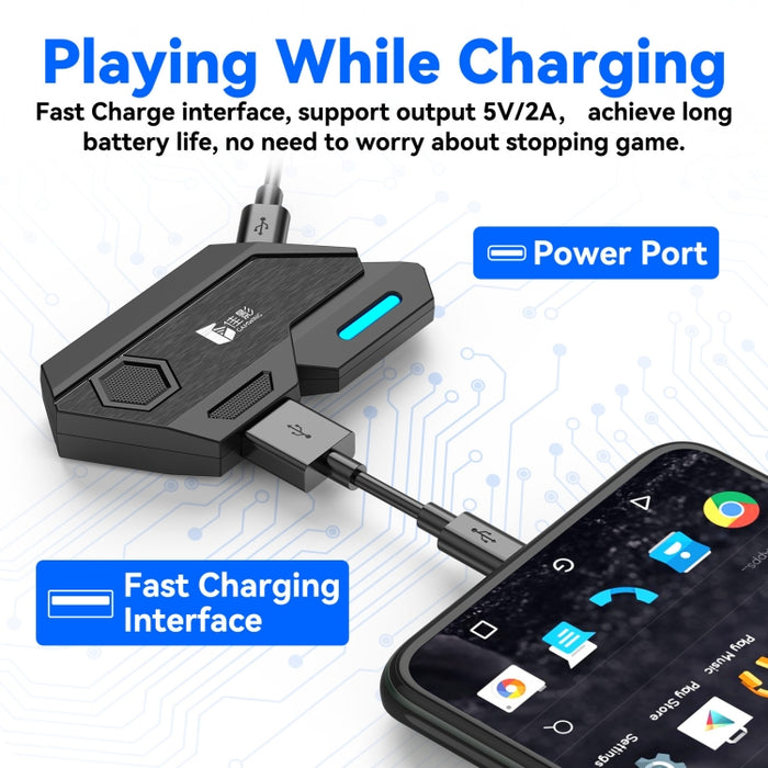 GAMWING MixSE Bluetooth 5.0 teclado ratón convertidor juego de disparos herramienta auxiliar