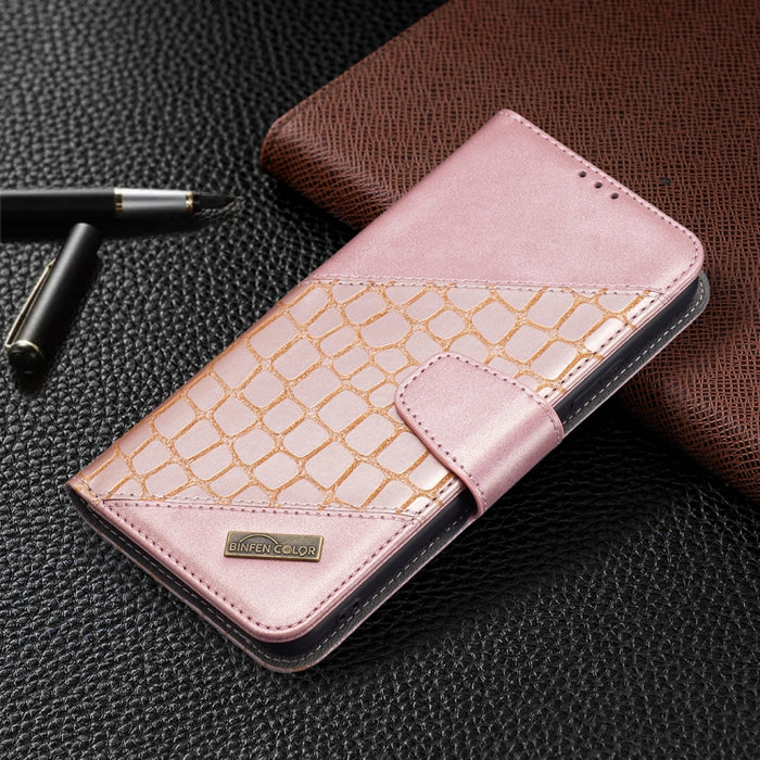 Estuche para teléfono de cuero con tapa horizontal con textura de cocodrilo de color a juego con billetera y soporte y ranuras para tarjetas, For Xiaomi Redmi Note 11 5G