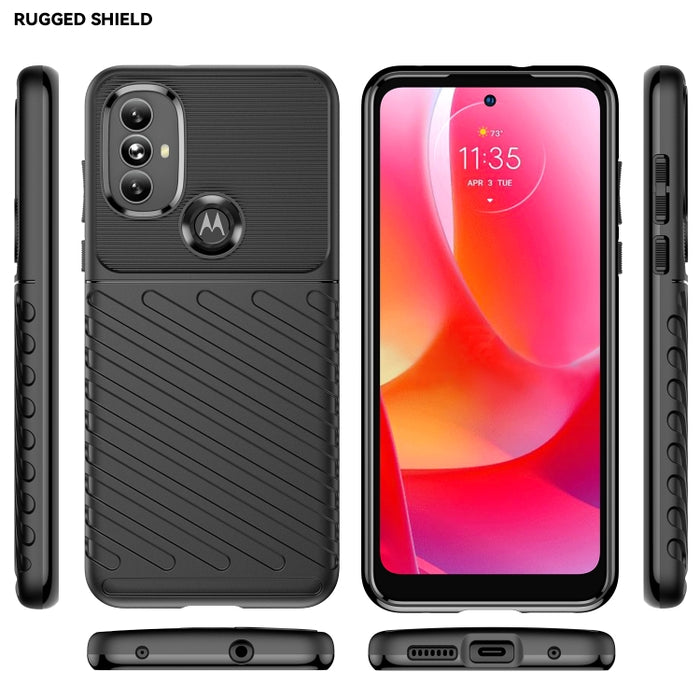 Estuche para teléfono suave de TPU a prueba de golpes Thunderbolt, For OnePlus 9RT 5G, For Motorola Moto G Power 2022, For Sony Xperia Ace II, For Samsung Galaxy A03 164mm EU Version, For Xiaomi Redmi Poco M4 Pro 5G, For Motorola Moto E20 / E30 / E40  ...