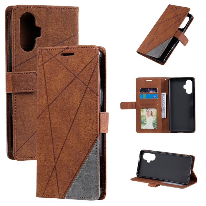 Estuche para teléfono de cuero con tapa horizontal empalmado con sensación de piel, For Xiaomi Redmi 10, For Xiaomi Poco F3 GT