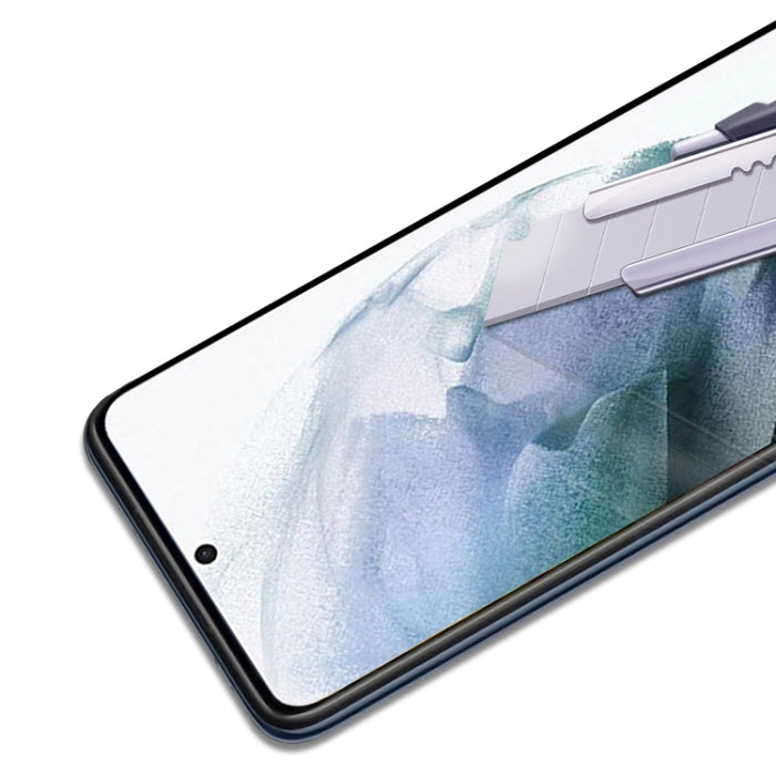 Mocolo 0.33mm 9H 2.5D Película de vidrio templado con impresión de seda y pegamento completo, For Samsung Galaxy S22+ 5G, For Samsung Galaxy S22 5G, For Samsung Galaxy M52 5G, For Xiaomi Redmi Note 11