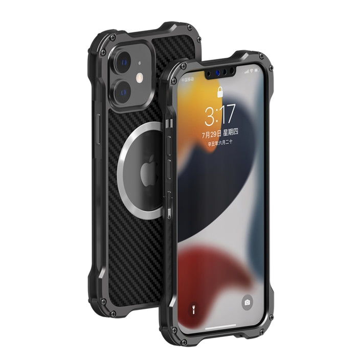 R-JUST RJ51 Estuche protector de teléfono de metal a prueba de golpes hueco