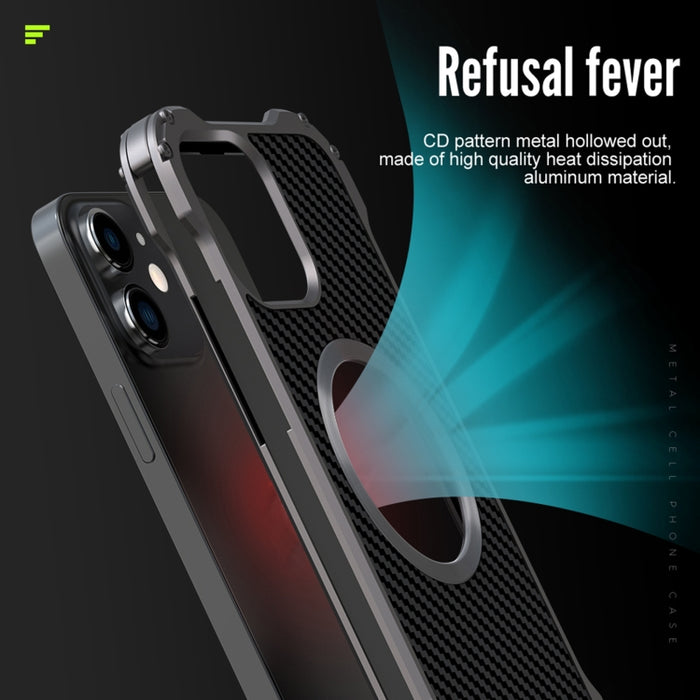 R-JUST RJ51 Estuche protector de teléfono de metal a prueba de golpes hueco