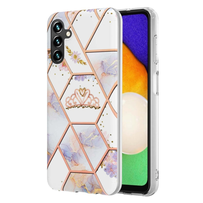 Caja de teléfono TPU con flor de mármol y empalme de galvanoplastia, For Xiaomi Mi 11T / Mi 11T Pro, For Xiaomi Redmi 10, For Xiaomi Redmi Note 9 / 10X 4G, For Samsung Galaxy Note20, For Samsung Galaxy Note20 Ultra, For Samsung Galaxy A13 5G