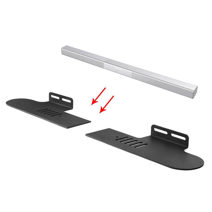 Soporte de pared para barra de sonido dividida, For Ohayo H6 / H8, For Amoi U2 / U5 / U6 / U7, For Garinemax Speaker, For Sansui 91W, For DENON DHT-S316, For BOSE TV Speaker, For Edifier B3 / B7 / B8