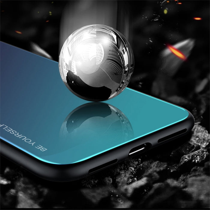 Estuche de vidrio de color degradado, For Galaxy S9, For Galaxy S10, For Xiaomi Mi 9