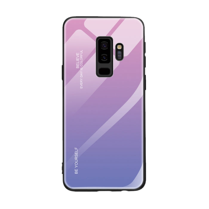 Estuche de vidrio de color degradado, For Galaxy S9, For Galaxy S10, For Xiaomi Mi 9
