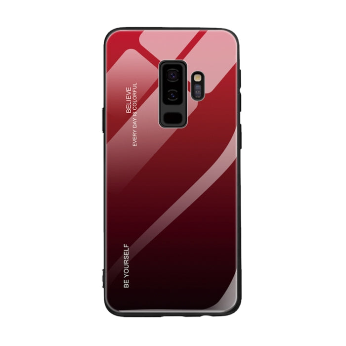 Estuche de vidrio de color degradado, For Galaxy S9, For Galaxy S10, For Xiaomi Mi 9